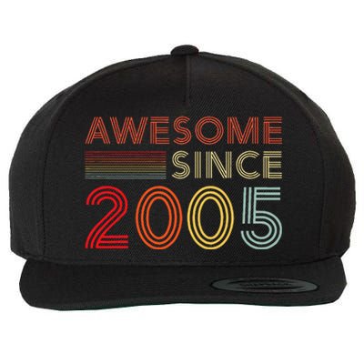 18 Birthday Decorations 2005 BDay 18th Birthday Wool Snapback Cap