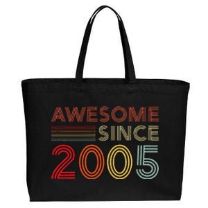 18 Birthday Decorations 2005 BDay 18th Birthday Cotton Canvas Jumbo Tote