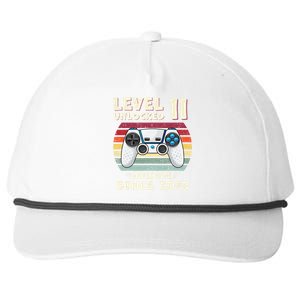 11th Birthday Decoration Boy 11yr 11 Year Old Birthday Snapback Five-Panel Rope Hat