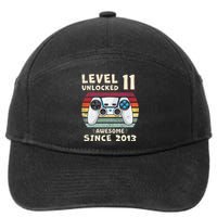 11th Birthday Decoration Boy 11yr 11 Year Old Birthday 7-Panel Snapback Hat