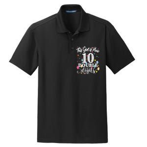 10th Birthday Funny Gift This Girl Is Now 10 Double Digits Gift Dry Zone Grid Polo