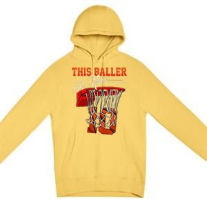 10th Birthday For Boy Basketball 10 Years Old Gift Premium Pullover Hoodie