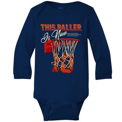 10th Birthday For Boy Basketball 10 Years Old Gift Baby Long Sleeve Bodysuit