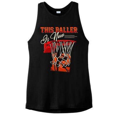 12th Birthday For Basketball 12 Years Old Gift Ladies PosiCharge Tri-Blend Wicking Tank