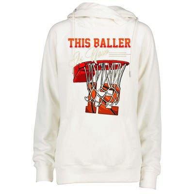 12th Birthday For Basketball 12 Years Old Gift Womens Funnel Neck Pullover Hood