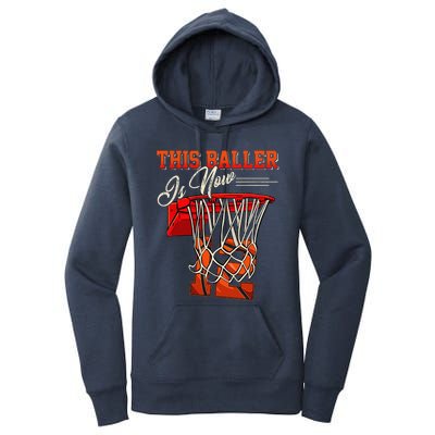 12th Birthday For Basketball 12 Years Old Gift Women's Pullover Hoodie