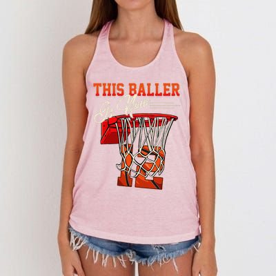 12th Birthday For Basketball 12 Years Old Gift Women's Knotted Racerback Tank