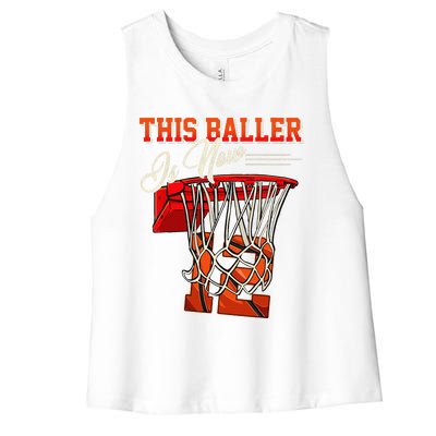 12th Birthday For Basketball 12 Years Old Gift Women's Racerback Cropped Tank