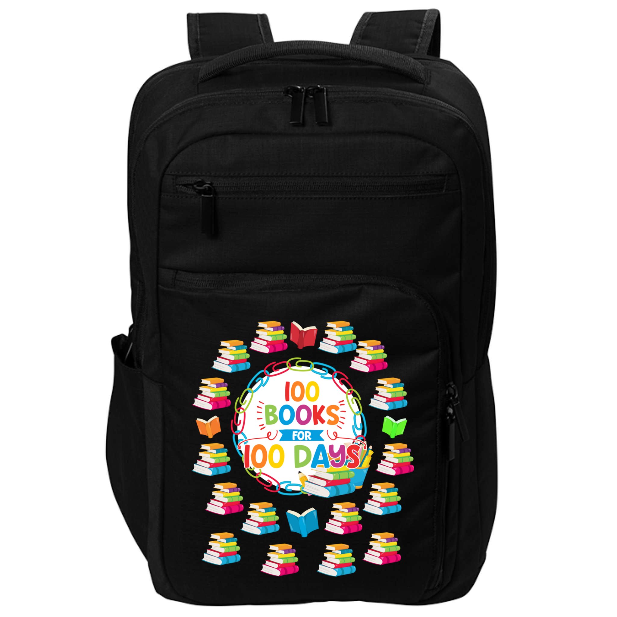 100 Books For 100 Days 100th Day Of School Gift Teacher Meaningful Gift Impact Tech Backpack
