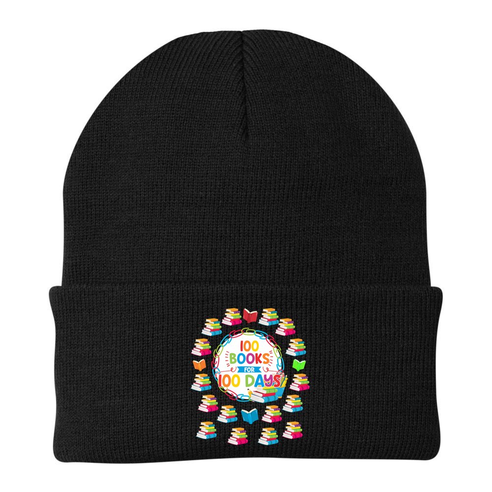 100 Books For 100 Days 100th Day Of School Gift Teacher Meaningful Gift Beanie