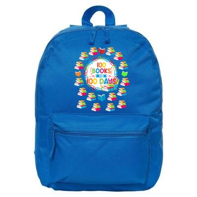 100 Books For 100 Days 100th Day Of School Gift Teacher Meaningful Gift 16 in Basic Backpack