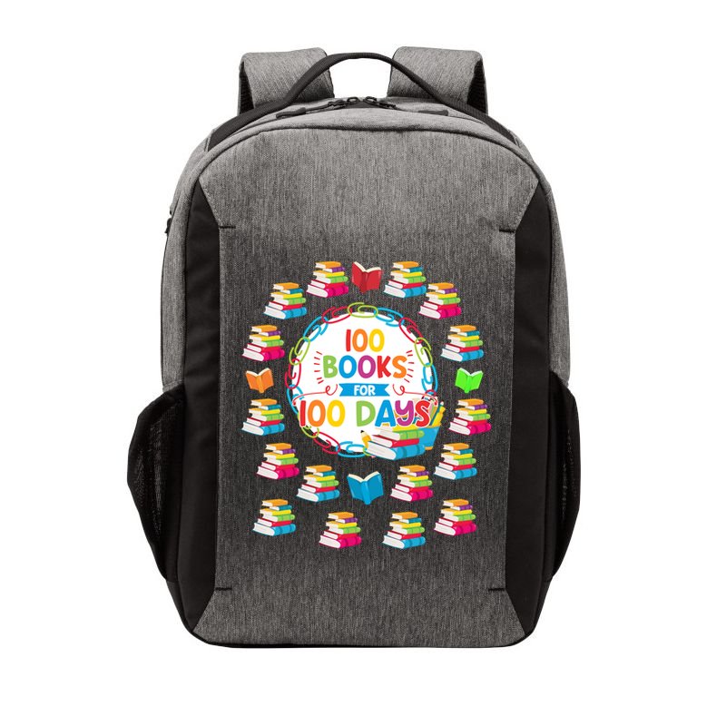 100 Books For 100 Days 100th Day Of School Gift Teacher Meaningful Gift Vector Backpack