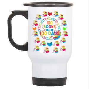 100 Books For 100 Days 100th Day Of School Gift Teacher Meaningful Gift Stainless Steel Travel Mug