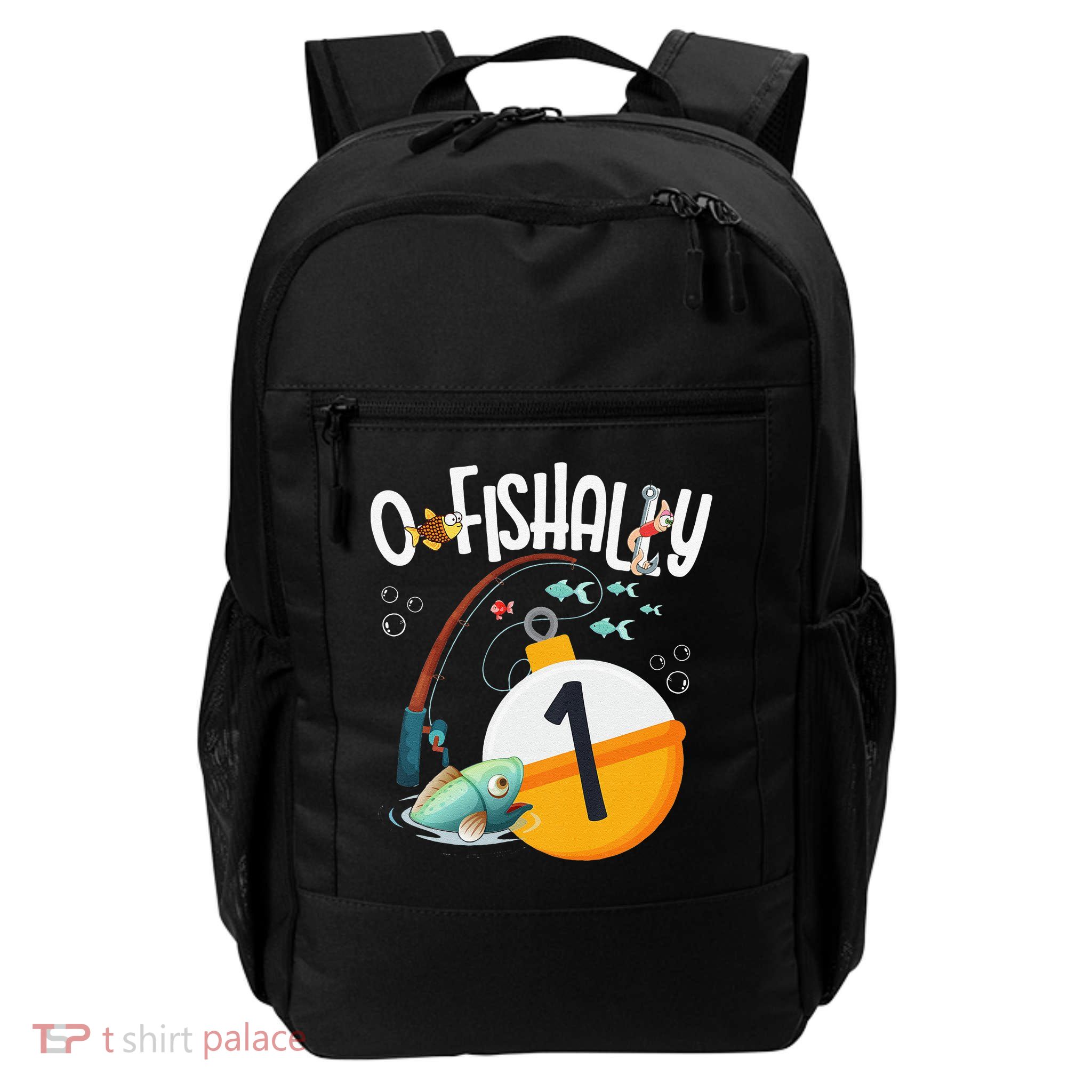 1st Birthday Fishing Theme For And OFishally 1 Backpack