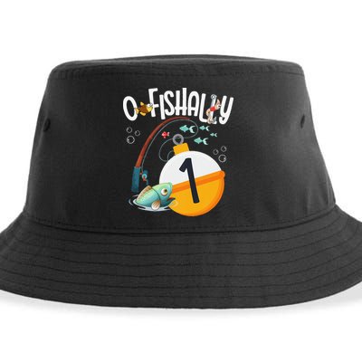 1st Birthday Fishing Theme For And OFishally 1 Sustainable Bucket Hat