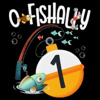 1st Birthday Fishing Theme For And OFishally 1 Mesh Reversible Basketball Jersey Tank
