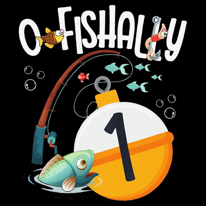 1st Birthday Fishing Theme For And OFishally 1 Mesh Reversible Basketball Jersey Tank