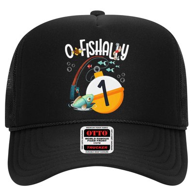 1st Birthday Fishing Theme For And OFishally 1 Trucker Hat