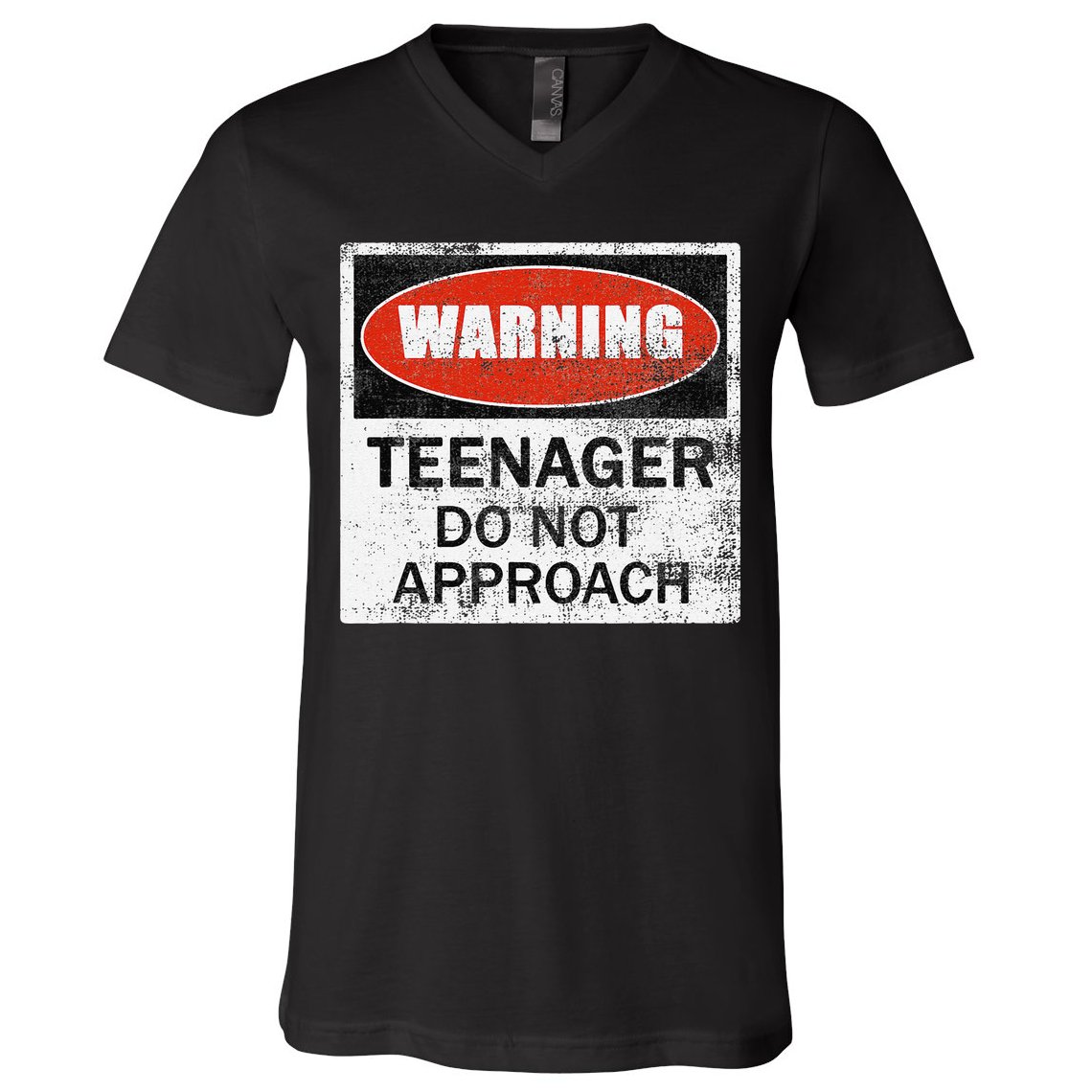 13th Birthday Fun Warning Official Teenager Do Not Approach V-Neck T-Shirt