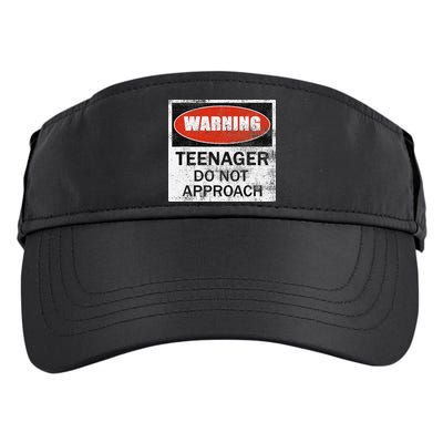 13th Birthday Fun Warning Official Teenager Do Not Approach Adult Drive Performance Visor