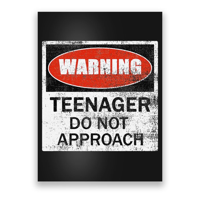 13th Birthday Fun Warning Official Teenager Do Not Approach Poster