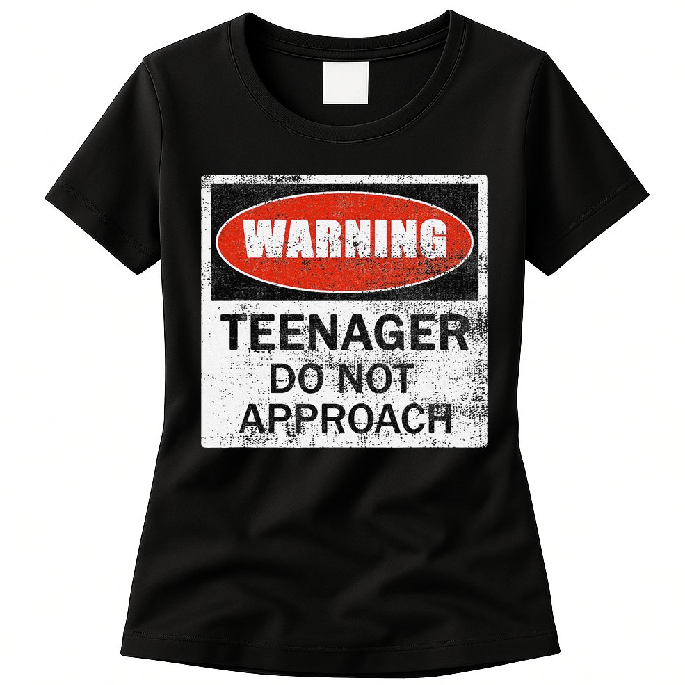 13th Birthday Fun Warning Official Teenager Do Not Approach Womens T-Shirt