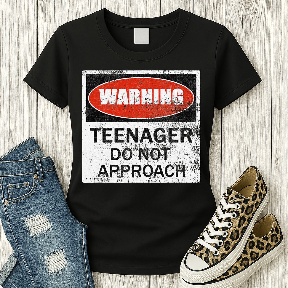 13th Birthday Fun Warning Official Teenager Do Not Approach Womens T-Shirt
