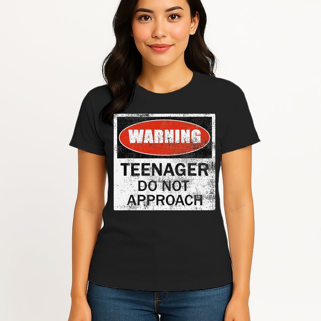 13th Birthday Fun Warning Official Teenager Do Not Approach Womens T-Shirt