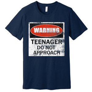 13th Birthday Fun Warning Official Teenager Do Not Approach Premium T-Shirt