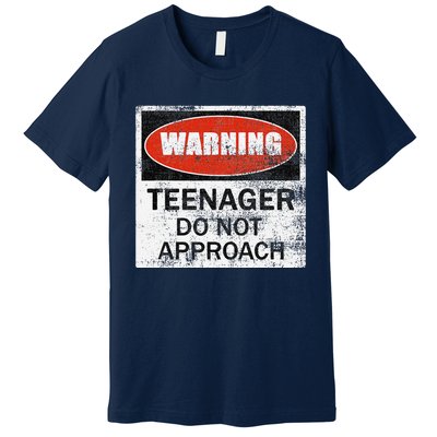 13th Birthday Fun Warning Official Teenager Do Not Approach Premium T-Shirt