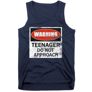 13th Birthday Fun Warning Official Teenager Do Not Approach Tank Top