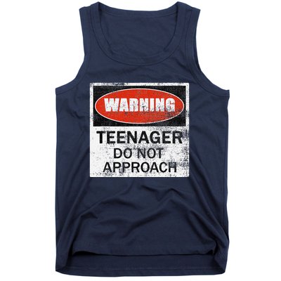 13th Birthday Fun Warning Official Teenager Do Not Approach Tank Top