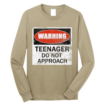 13th Birthday Fun Warning Official Teenager Do Not Approach Long Sleeve Shirt