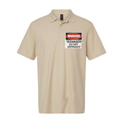 13th Birthday Fun Warning Official Teenager Do Not Approach Softstyle Adult Sport Polo