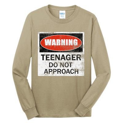 13th Birthday Fun Warning Official Teenager Do Not Approach Tall Long Sleeve T-Shirt