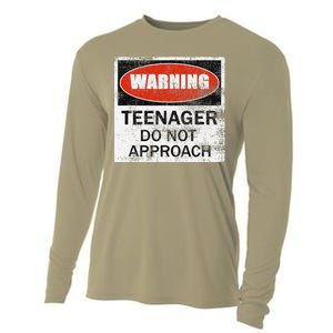 13th Birthday Fun Warning Official Teenager Do Not Approach Cooling Performance Long Sleeve Crew