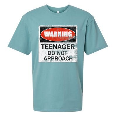 13th Birthday Fun Warning Official Teenager Do Not Approach Sueded Cloud Jersey T-Shirt