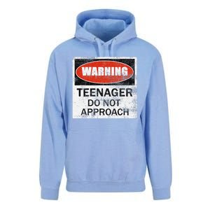 13th Birthday Fun Warning Official Teenager Do Not Approach Unisex Surf Hoodie