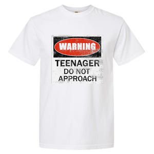 13th Birthday Fun Warning Official Teenager Do Not Approach Garment-Dyed Heavyweight T-Shirt