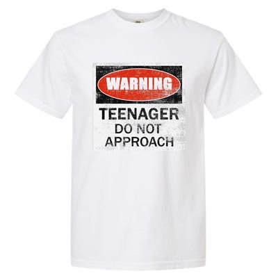 13th Birthday Fun Warning Official Teenager Do Not Approach Garment-Dyed Heavyweight T-Shirt