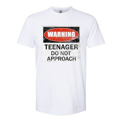 13th Birthday Fun Warning Official Teenager Do Not Approach Softstyle CVC T-Shirt