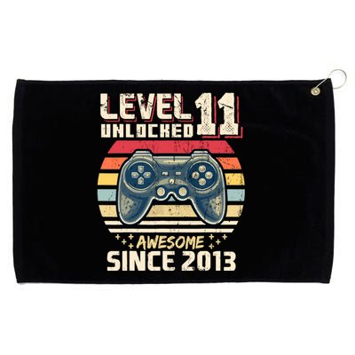 11th Birthday Gamer 11 Year Old Funny Bday Boy Eleven Son Grommeted Golf Towel