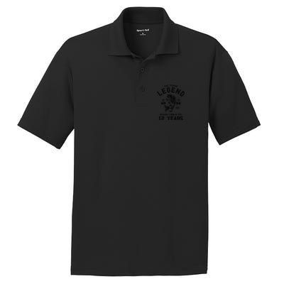 12th Birthday Gift The Fishing Legend 12 Years Fisherman Gift PosiCharge RacerMesh Polo