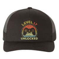 17th Birthday Gaming Level 17 Unlocked Yupoong Adult 5-Panel Trucker Hat