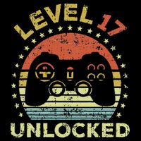 17th Birthday Gaming Level 17 Unlocked 16 in Basic Backpack