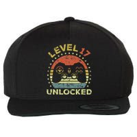 17th Birthday Gaming Level 17 Unlocked Wool Snapback Cap