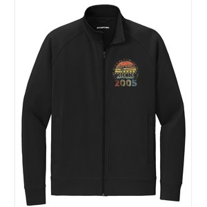 17th Birthday Gift Awesome Since December 2005 17 Year Old Stretch Full-Zip Cadet Jacket