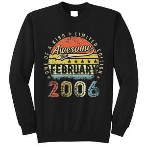 17th Birthday Gift Awesome Since February 2006 17 Year Old Love Cute Sweatshirt