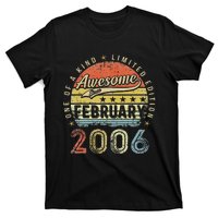 17th Birthday Gift Awesome Since February 2006 17 Year Old Love Cute T-Shirt