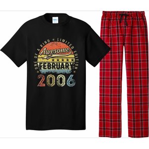 17th Birthday Gift Awesome Since February 2006 17 Year Old Love Cute Pajama Set